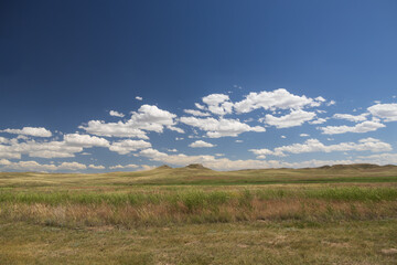 Fototapeta premium Carnegie and University Hills at Agate Fossil Beds National Monument, Nebraska