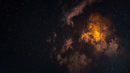 Fototapeta premium Celestial Nebula Starry Night Sky Cosmic Clouds Galaxy Space Astronomy