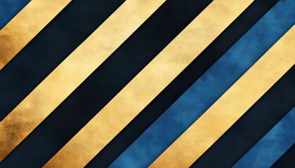 Obraz premium Textile design exploration diagonal stripe patterns in blue and gold digital art creative studio abstract aesthetic