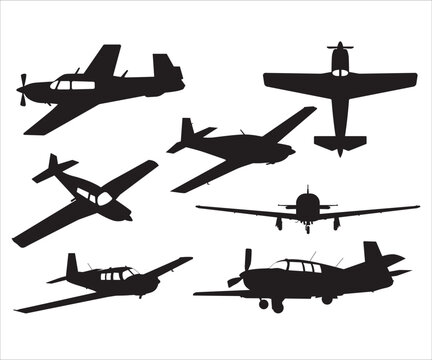 Mooney m20 svg, Mooney M20 SVG bundle, Pilot Vector, Airplane Silhouettes, Mooney M20J General, Aviation Airplane, Flight School Airplane
