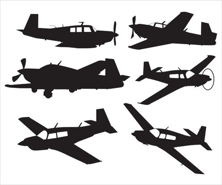 Mooney m20 svg, Mooney M20 SVG bundle, Pilot Vector, Airplane Silhouettes, Mooney M20J General, Aviation Airplane, Flight School Airplane
