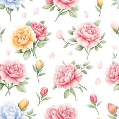 Seamless pattern with
 Floral Pattern Elegant Design