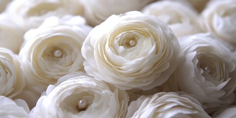 A vibrant bunch of white flowers beautifully arranged for Easter celebration.