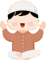Cute muslim boy