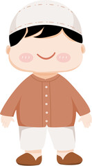 Cute muslim boy