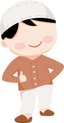 Cute muslim boy