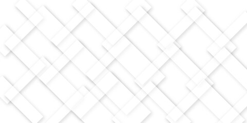 Minimal White Geometric Abstract Background with Overlapping Square Lines Modern Clean Texture for Tech and Business Design