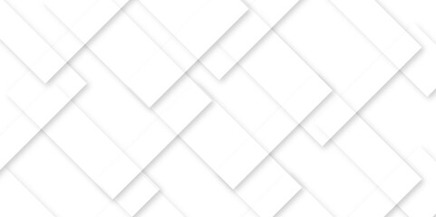 Minimal White Geometric Abstract Background with Overlapping Square Lines Modern Clean Texture for Tech and Business Design