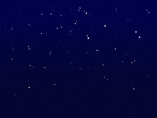 starry night sky with stars, dark blue gradient for background or assets