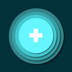 Overlapping Elements Meet Minimalism in a Flawlessly Designed plus sign Logo With Geometric Harmony.