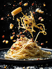 Here's a  and keywords for your stock photo

 Delicious Spaghett