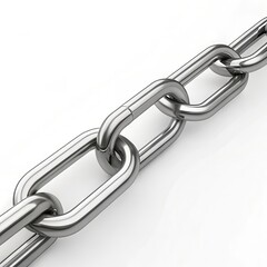 Obraz premium Rendered Broken Chain Link Symbolizing Freedom in Low Resolution Design Generative AI