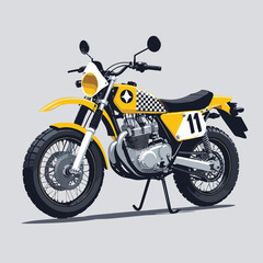 Fototapeta premium unique and cool motorcycle vector