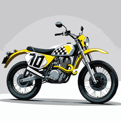 Fototapeta premium unique and cool motorcycle vector