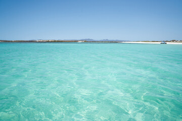 Beautiful turquoise water in Isla Coronado, BCS, Mexico