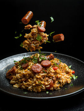 Delicious Spicy Sausage Rice Dish