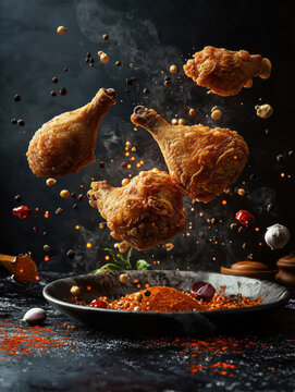 Here's a  and keywords for your stock photo

  Crispy Fried Chic