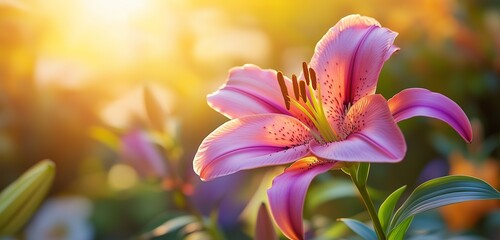 A bunch of colorful tulips in full bloom, with soft light filtering through.