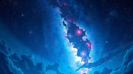 Obraz premium space and galaxy 