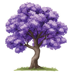 Fototapeta premium purple tree vector