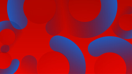 abstract blue and red geometric background design created with shapes in a vector illustration, for website design, wallpaper, and business presentation