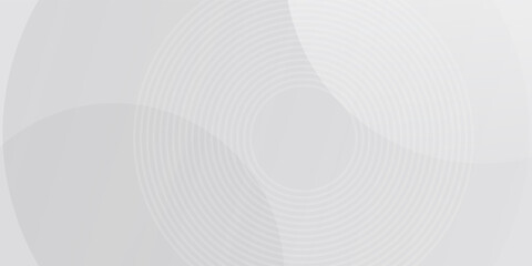 White geometric abstract background overlap layer on bright space with lines effect decoration. Modern graphic design element circles  modern