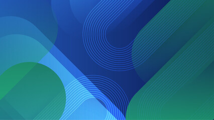 abstract blue and green geometric background design created with shapes in a vector illustration, for presentation design, wallpaper, or website background
