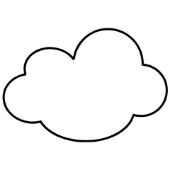 cloud coloring cartoon 