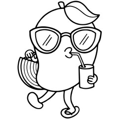 Mango retro cartoon 