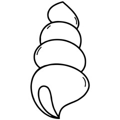 Shell cartoon coloring 