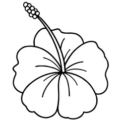black and white flower cartoon