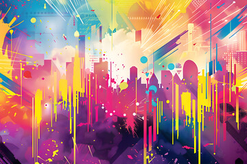 Electrifying Poster Representing Lineup for an Upcoming Music Festival