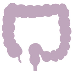 不健康な大腸のイラスト