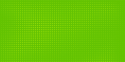 Dots halftone green color pattern gradient texture with technology digital background. Dots pop art comics  modern