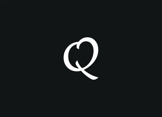 Q Letter Logo  Modern Minimalist Monogram Design