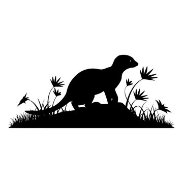recommend clip art: meerkat silhouette vector