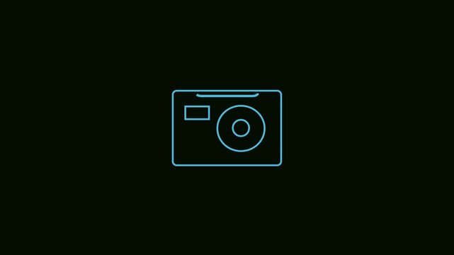 Flat Camera Icon Animation &ndash; Clean and Modern Design