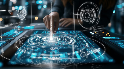 Future Technology Interface, Virtual Reality and Data Visualization