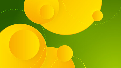 abstract simple and elegant yellow and green geometric shapes background vector illustration, for presentation design, wallpaper, or website background