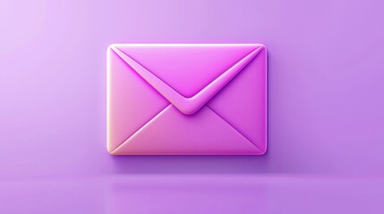 An email logo in bright colors with a 3D design of an envelope, highlighting digital marketing and email campaigns.