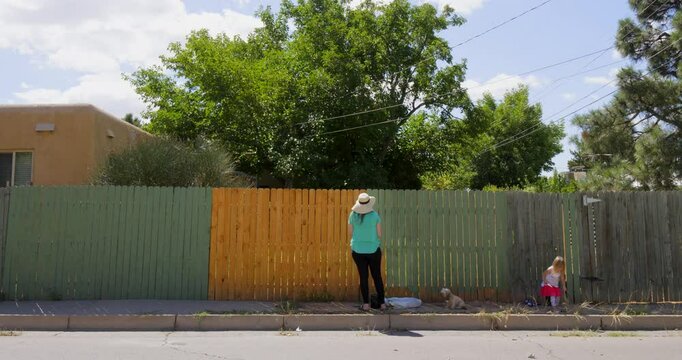Time-Lapse Painting Fence