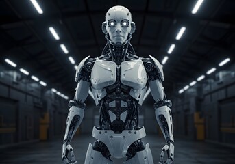 Advanced Humanoid Robot in Industrial Setting