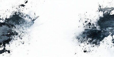 Fototapeta premium Abstract Monochrome Splash with Ink and Paint Texture Background