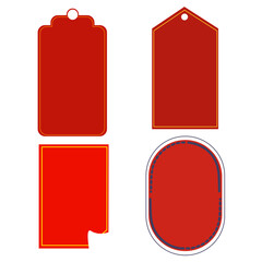 Set of Promotional Badges and Labels in Flat Design