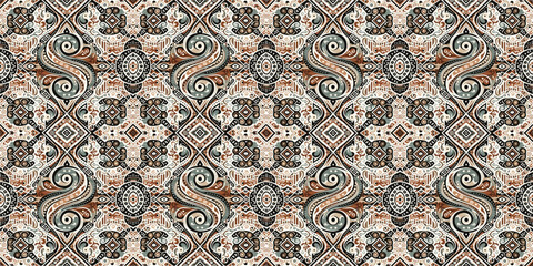 Vintage seamless pattern with floral pattern