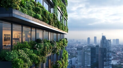 Artistic wooden home with a garden and floor to ceiling windows image