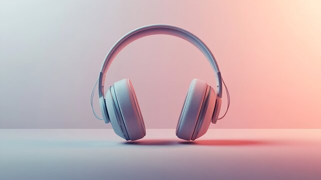 Professional over-ear headphones, pure white background, studio product photography, black sleek design, high-detail close-up, soft lighting, reflective surfaces.