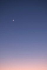 Venus and the Moon