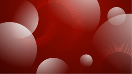 red and white abstract simple shapes gradient geometric background vector illustration, perfect for banner, presentation background, and wallpaper