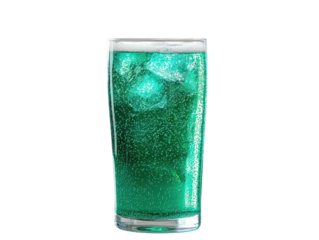 Vibrant green drink, a refreshing healthy beverage in glass refreshing